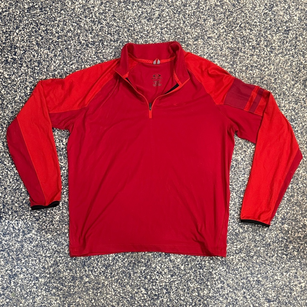 Oakley‎ Red Quarter-Zip Pullover Men’s medium